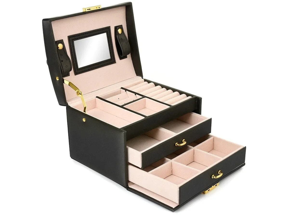 Support Pan European：Jewelry Box Jewelry Case Jewelry Box Storage Box Jewelry Casket DE