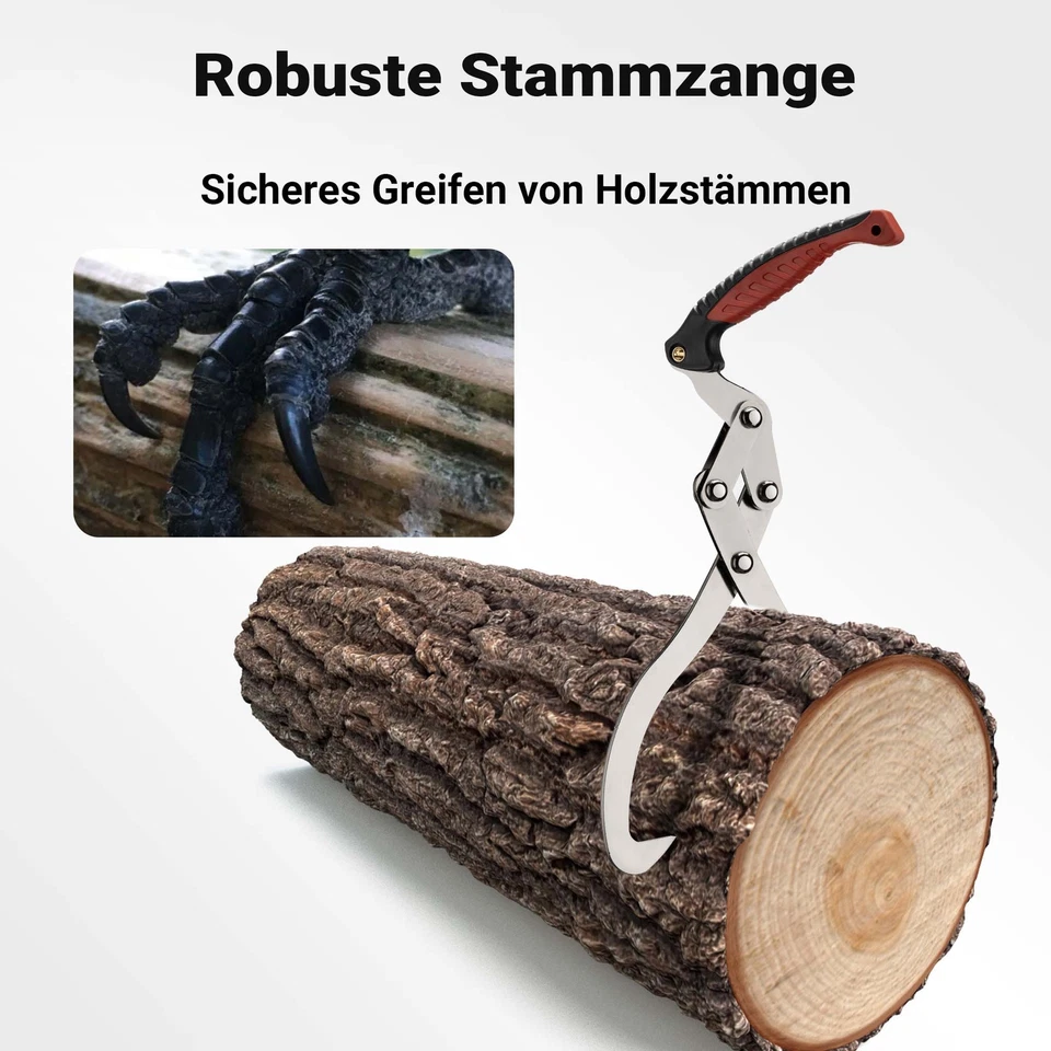 Support Pan European：Hand Clamp 30cm Clamp Wood Gripper Hand Lifting Hook Wood Tong Forged Tong