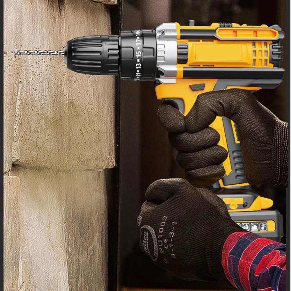 Support Pan European：21V Cordless Drill Driver Li-Ion Drill Driver With 2 Battery Charger