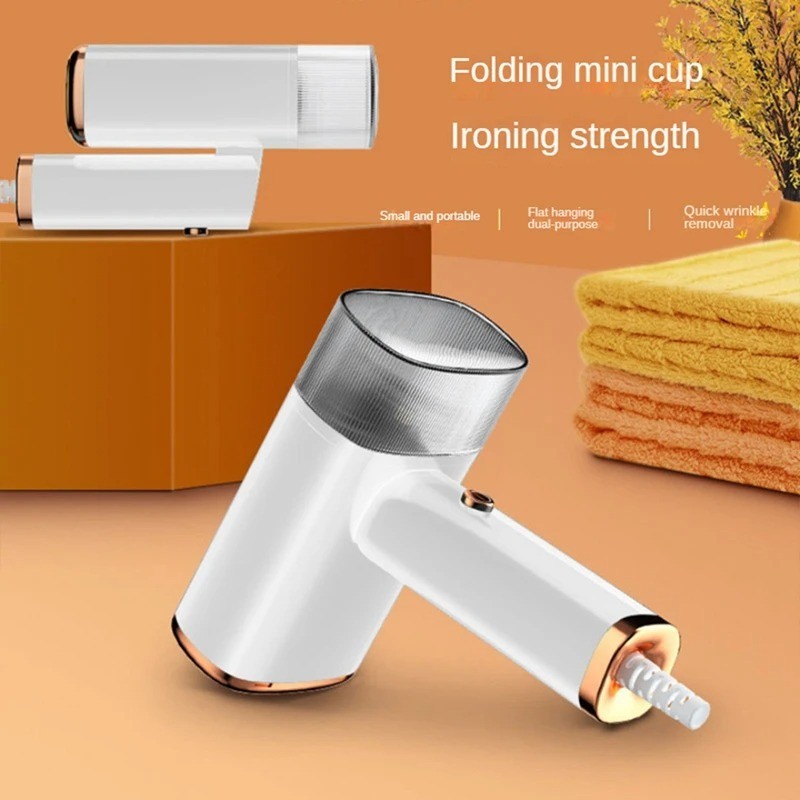 Support Pan European-Steam Iron Steam Brush Steam Iron 10 00W Steamer Foldable Portable White