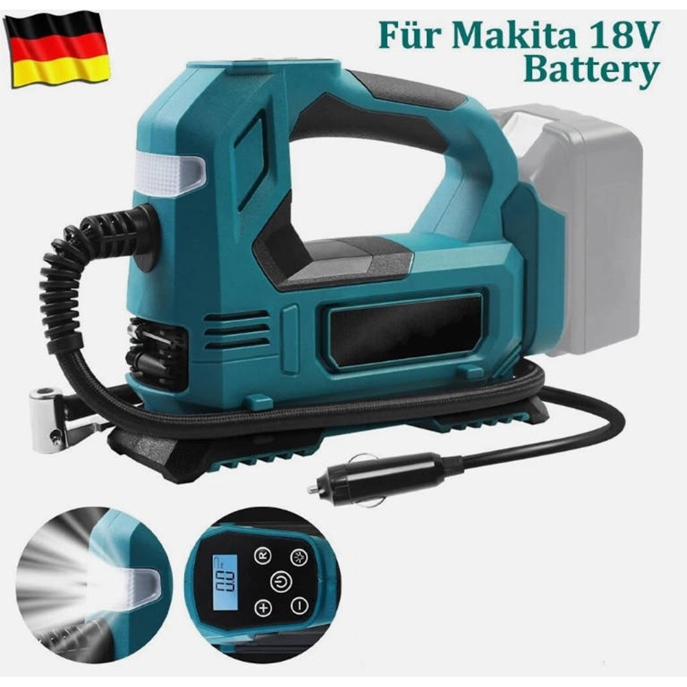 Support Pan European：For Makita Battery 25-Cylinder Cordless Air Compressor Electric Tire Inflator