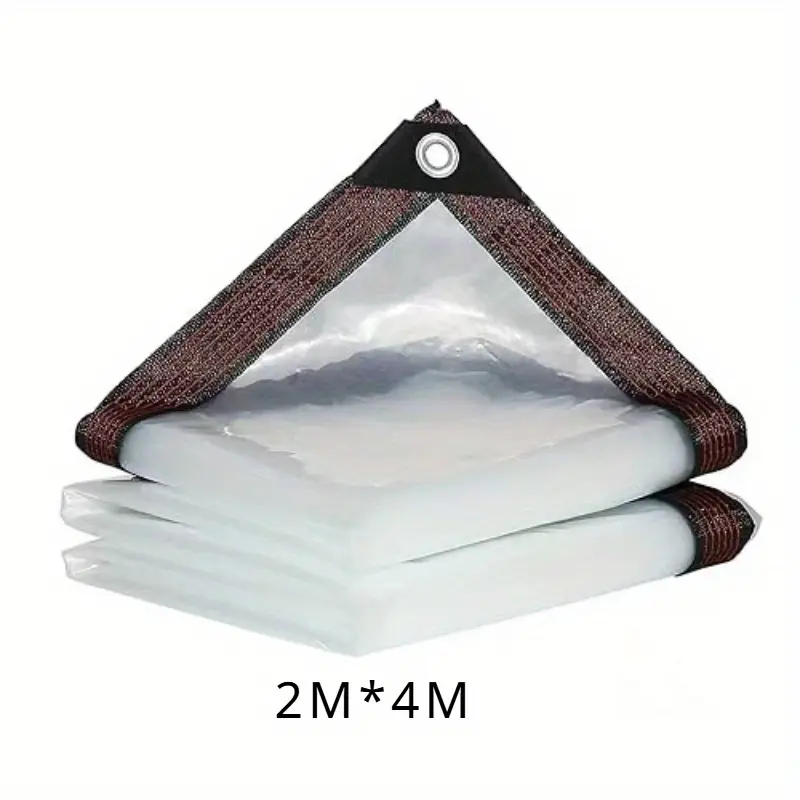 Support Pan European：2*4m Waterproof Cover Transparent With Eyelets See-Through Tarpaulin Garden