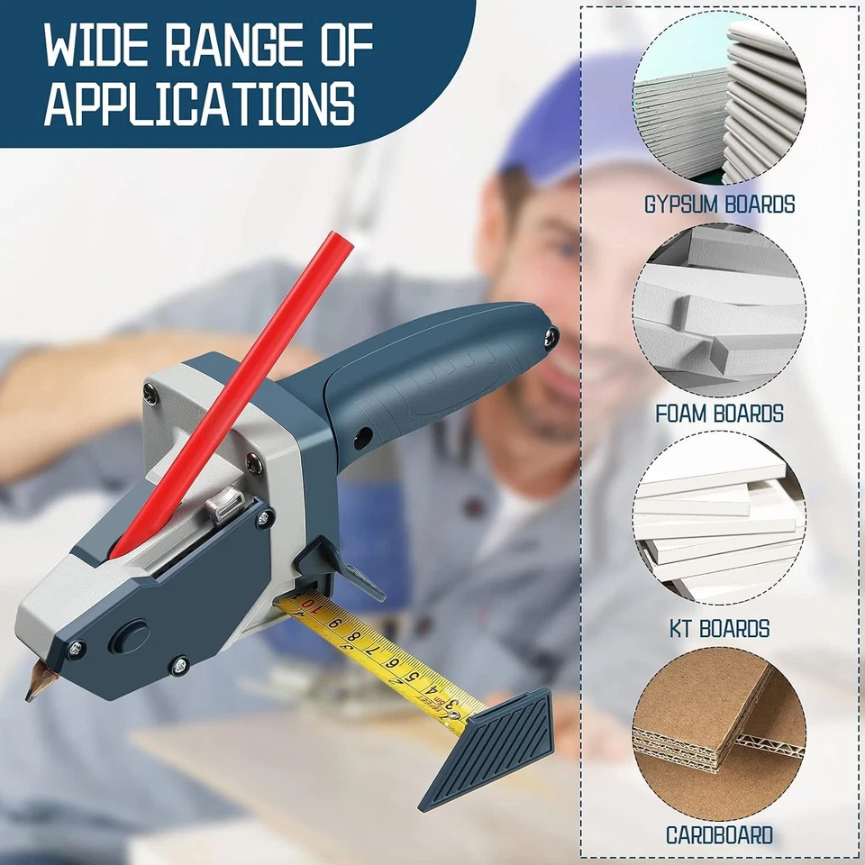 Support Pan European：Drywall Gypsum Board Cutter Sheet Cutter Gypsum Board Cutter Measuring Tape 5m