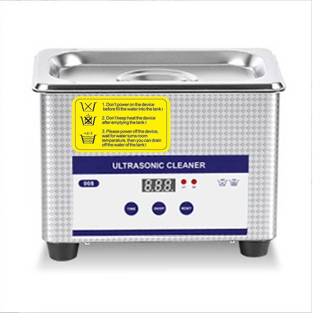 Support Pan European-0.8L Ultrasonic Cleaning Device Ultrasonic Cleaner Stainless Steel Ultrasonic Cleaner