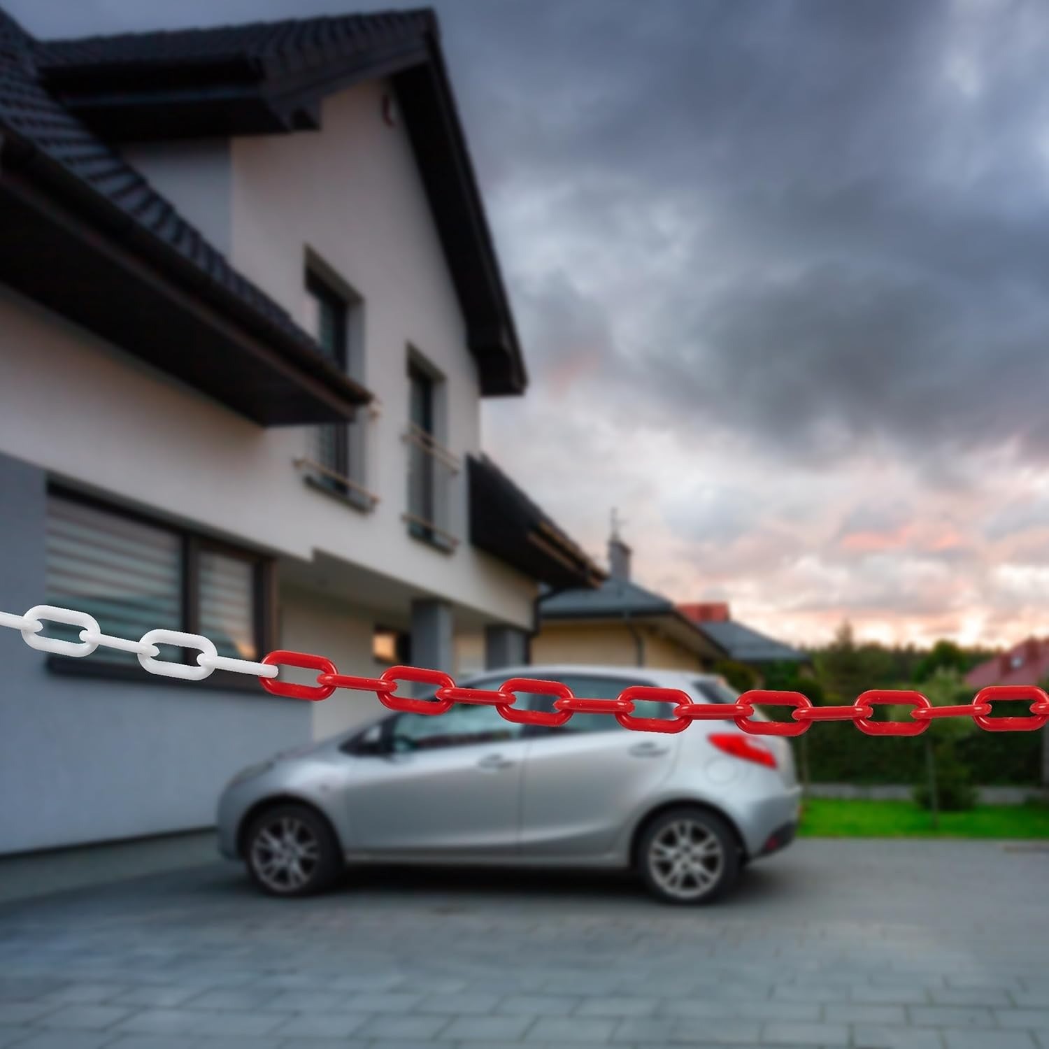 Support Pan European：Barrier Chain Warning Chain Plastic Chain Plastic Chain Barrier 25m Chain