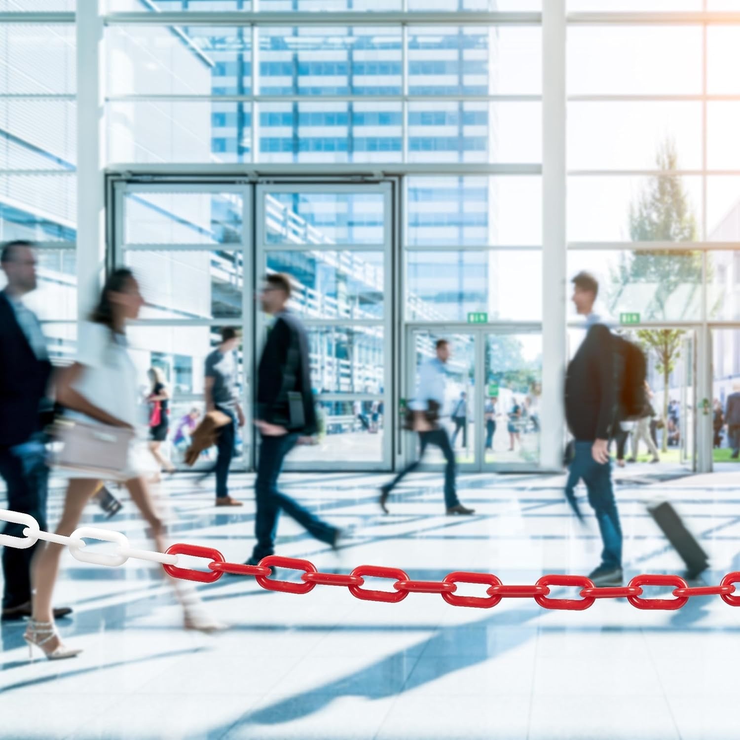 Support Pan European：Barrier Chain Warning Chain Plastic Chain Plastic Chain Barrier 25m Chain