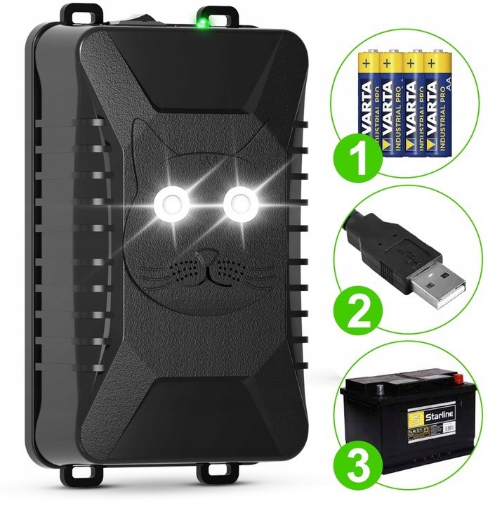 Support Pan European：Ultrasonic Mole Repellent Mole Deterrent Mole Mole Protection Repeller House Car Automotive