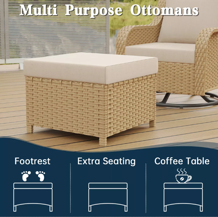 JB YELLOW A Three-seater Sofa    Two Swivelchairs    Two Footstools  One Table
