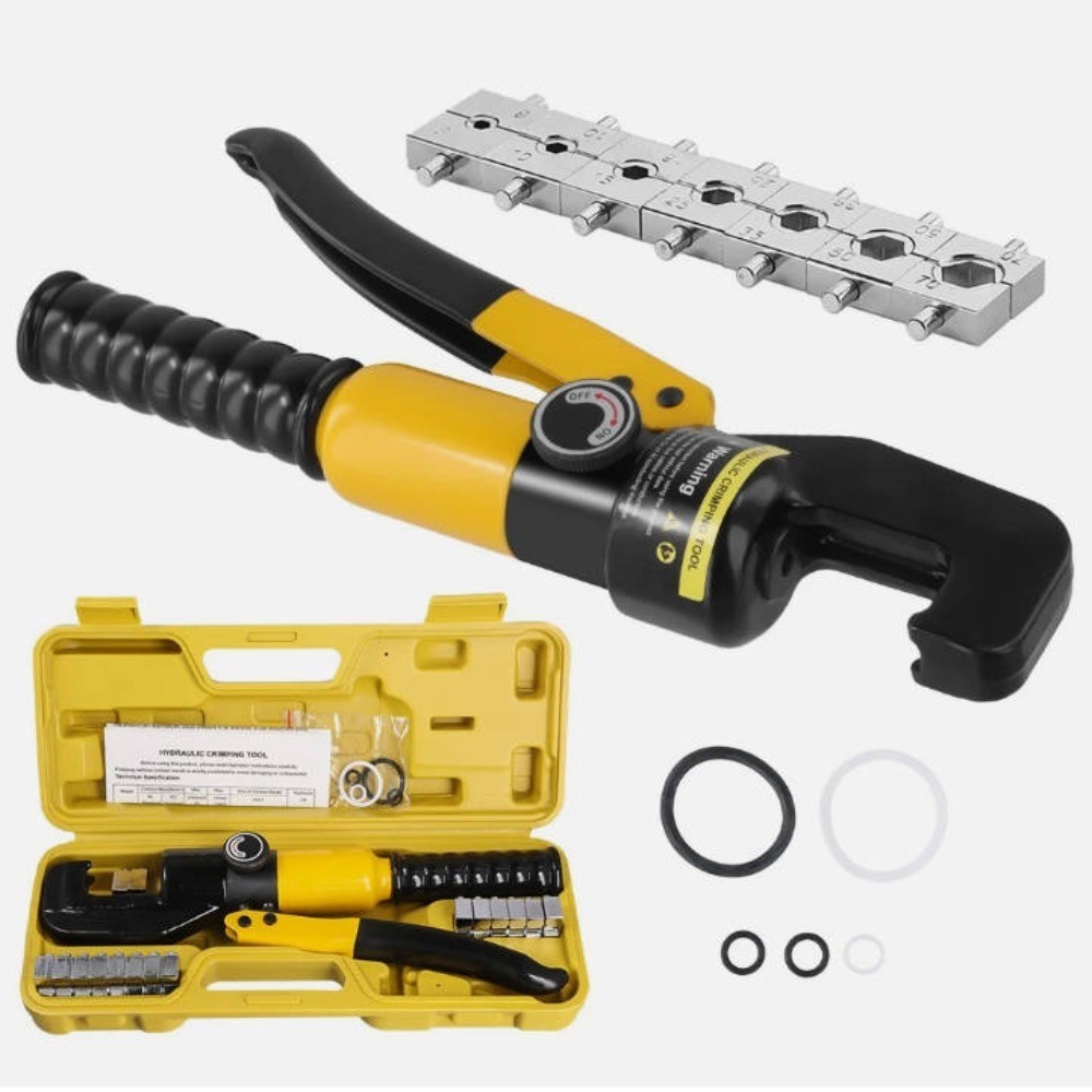 Support Pan European：Hydraulic Crimping Tool 4-70 Mm² Crimping Tool Cable Lugs Crimping Dies 10 Ton DHL