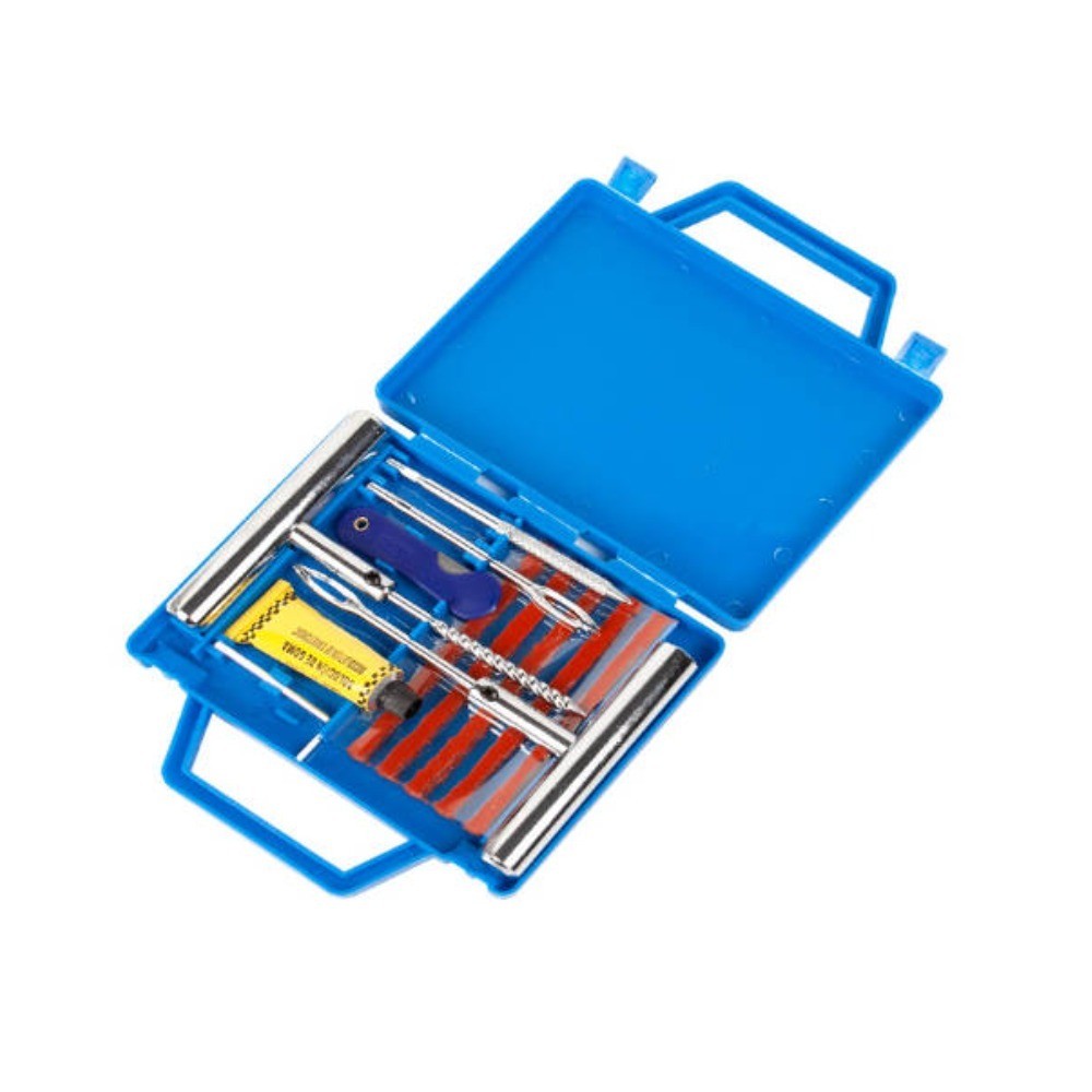 Support Pan European：TIRE REPAIR SET 58 PCS MOTORCYCLE/CAR TIRE PATCH KIT EMERGENCY TOOL SET