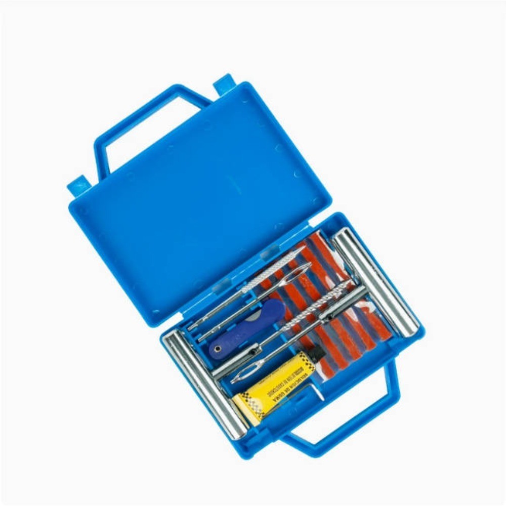 Support Pan European：TIRE REPAIR SET 58 PCS MOTORCYCLE/CAR TIRE PATCH KIT EMERGENCY TOOL SET