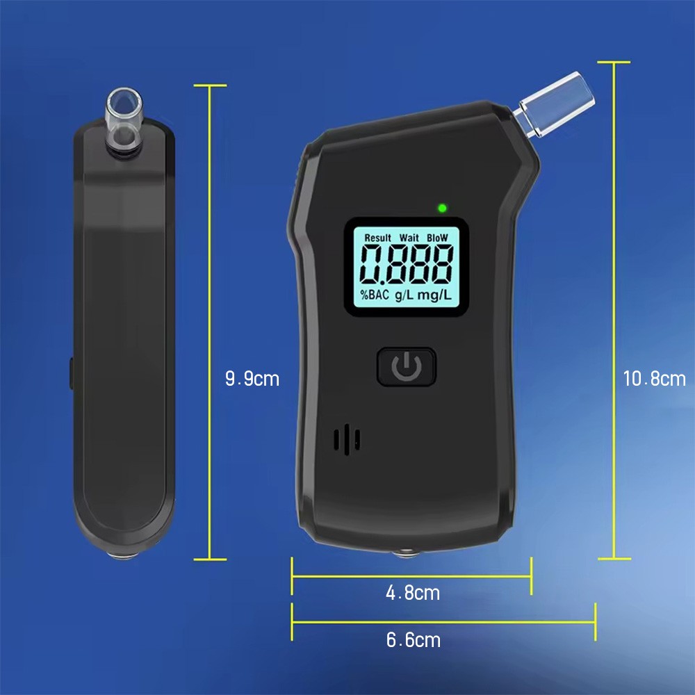 Support Pan European-Alcohol Tester Test Winner Police-Accurate Breathalyzer Test Breath-Measuring Device 5 Mouthpieces