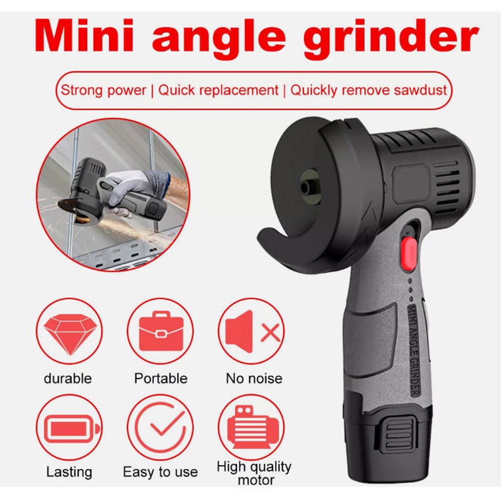 Support Pan European：Battery Cut-Off Grinder 12V Angle Grinder Grinder Flex With 2 Batteries