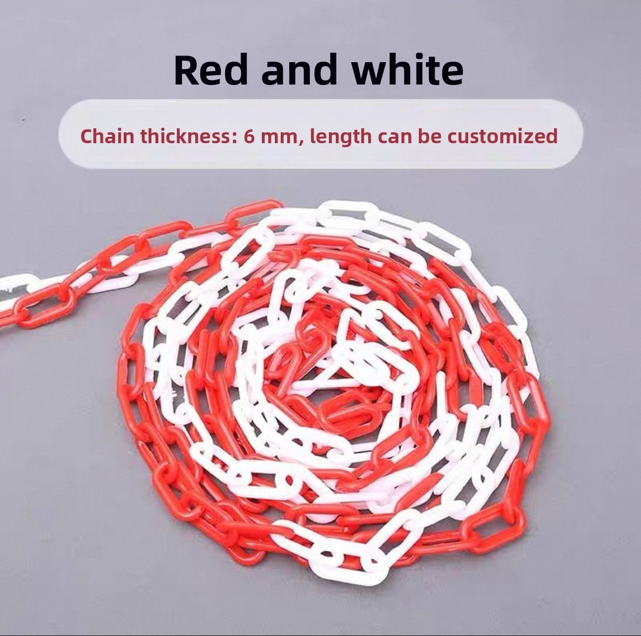 Support Pan European：Barrier Chain Warning Chain Plastic Chain Plastic Chain Barrier 25m Chain