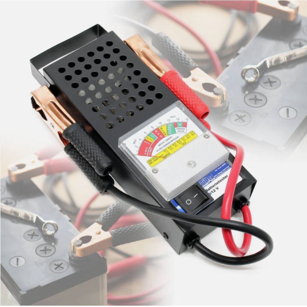 Support Pan European：Battery Tester 6/12V Battery Tester Battery Battery Car Automotive Car Battery Charging Tester