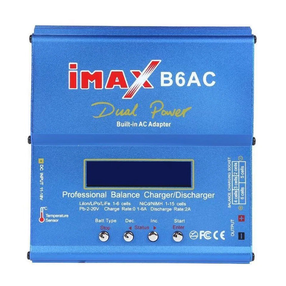 Support Pan European--IMAX B6AC LCD Screen Digital RC Lipo NiMh Balance Charger Charger