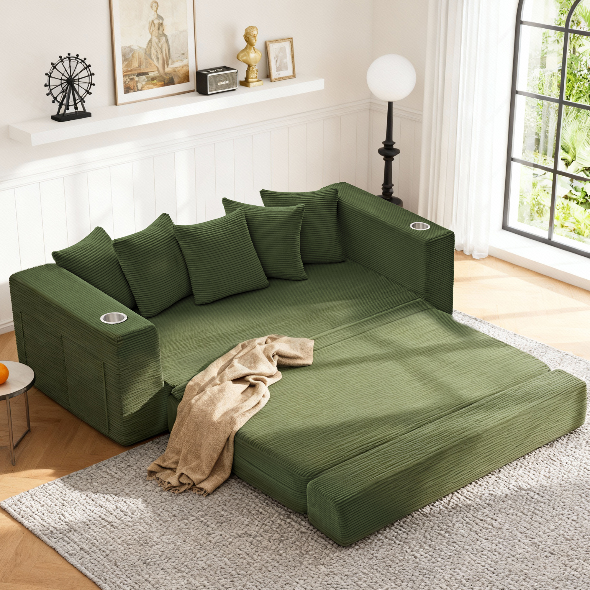 76IN Folding Convertible Sofa Bed