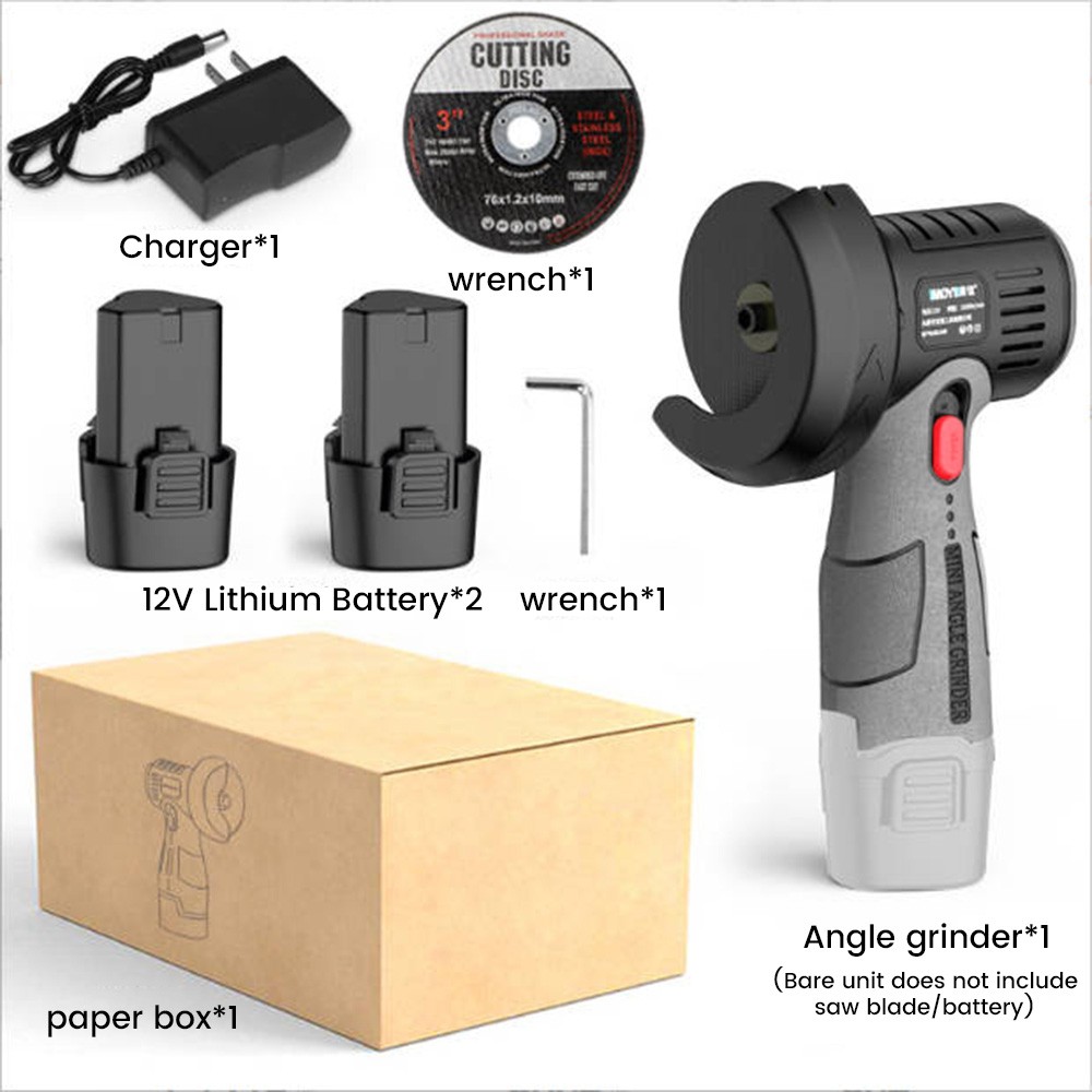Support Pan European：Battery Cut-Off Grinder 12V Angle Grinder Grinder Flex With 2 Batteries