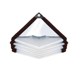 Support Pan European：2*4m Waterproof Cover Transparent With Eyelets See-Through Tarpaulin Garden
