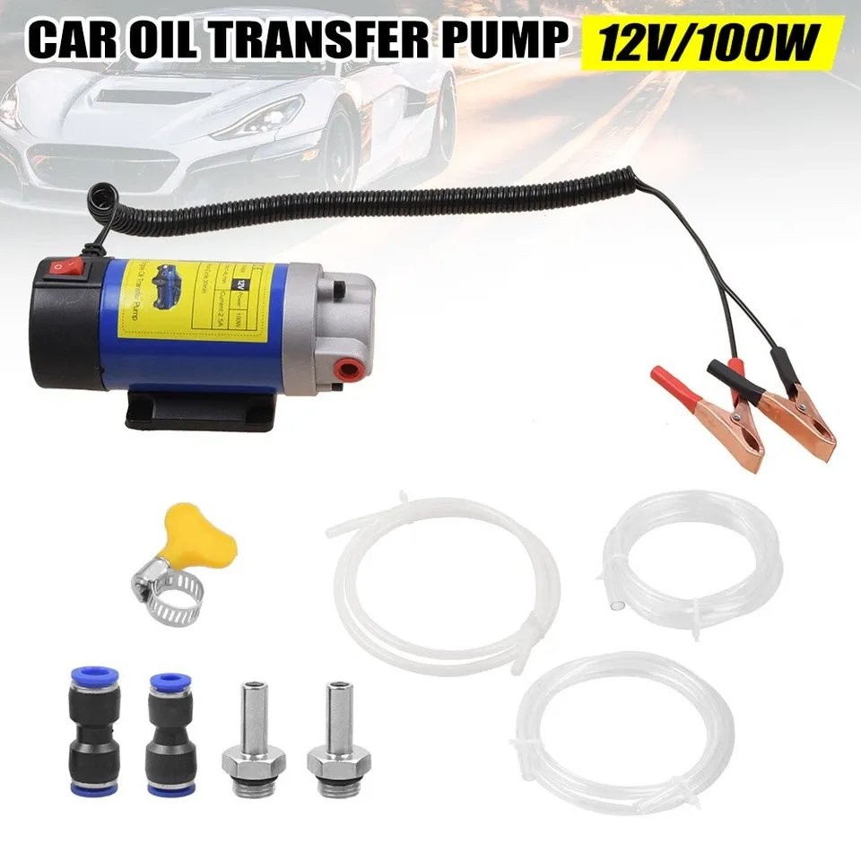 Support Pan European：12V 100W Diesel Pump Suction Pump Oil Suction Pump Oil Pump Oil Change Pump 1-4L/min