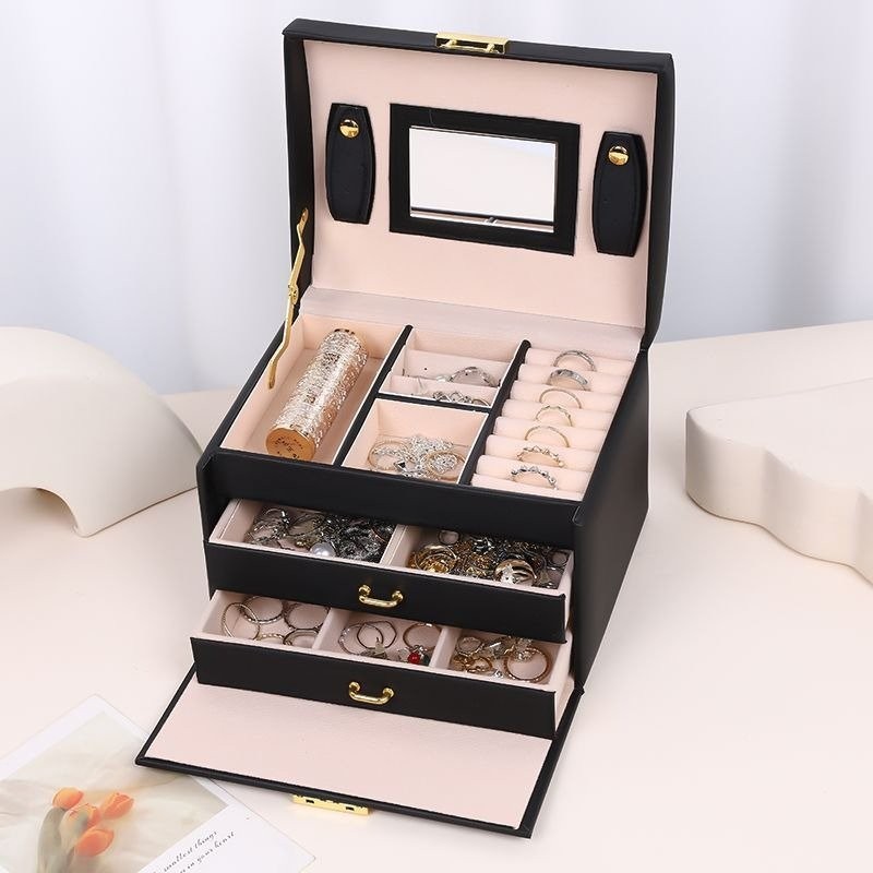 Support Pan European：Jewelry Box Jewelry Case Jewelry Box Storage Box Jewelry Casket DE