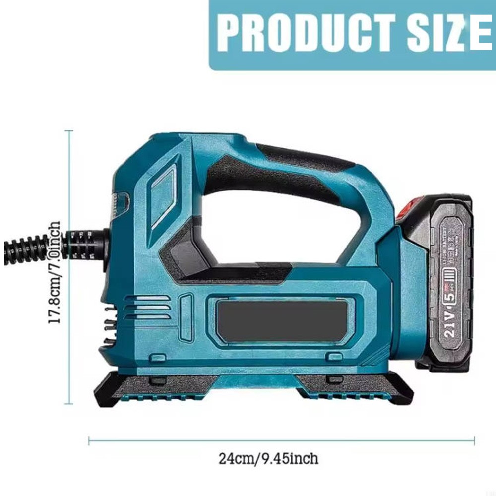 Support Pan European：For Makita Battery 25-Cylinder Cordless Air Compressor Electric Tire Inflator