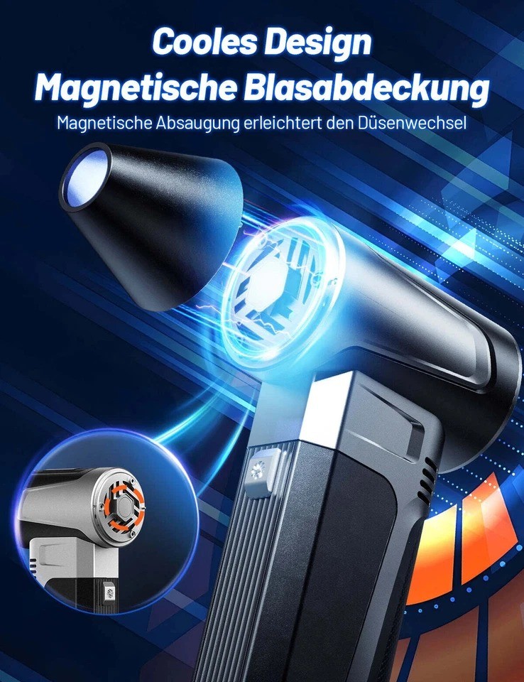 Support Pan European：180,000 RPM Mini Turbo Jet Fan Powerful Blower Violent Fan DE