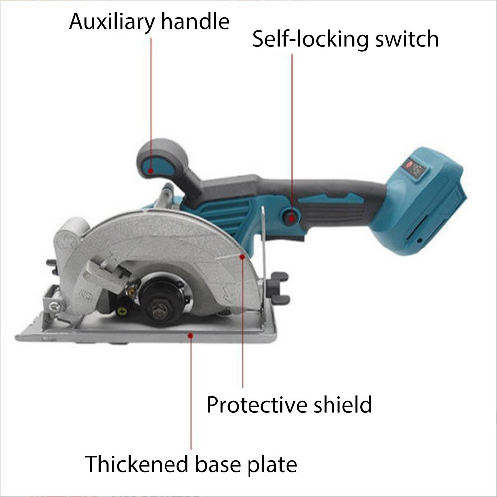Support Pan European：Battery Hand Circular Saw 125mm For 18V Makita Cordless Saw Brushless DE