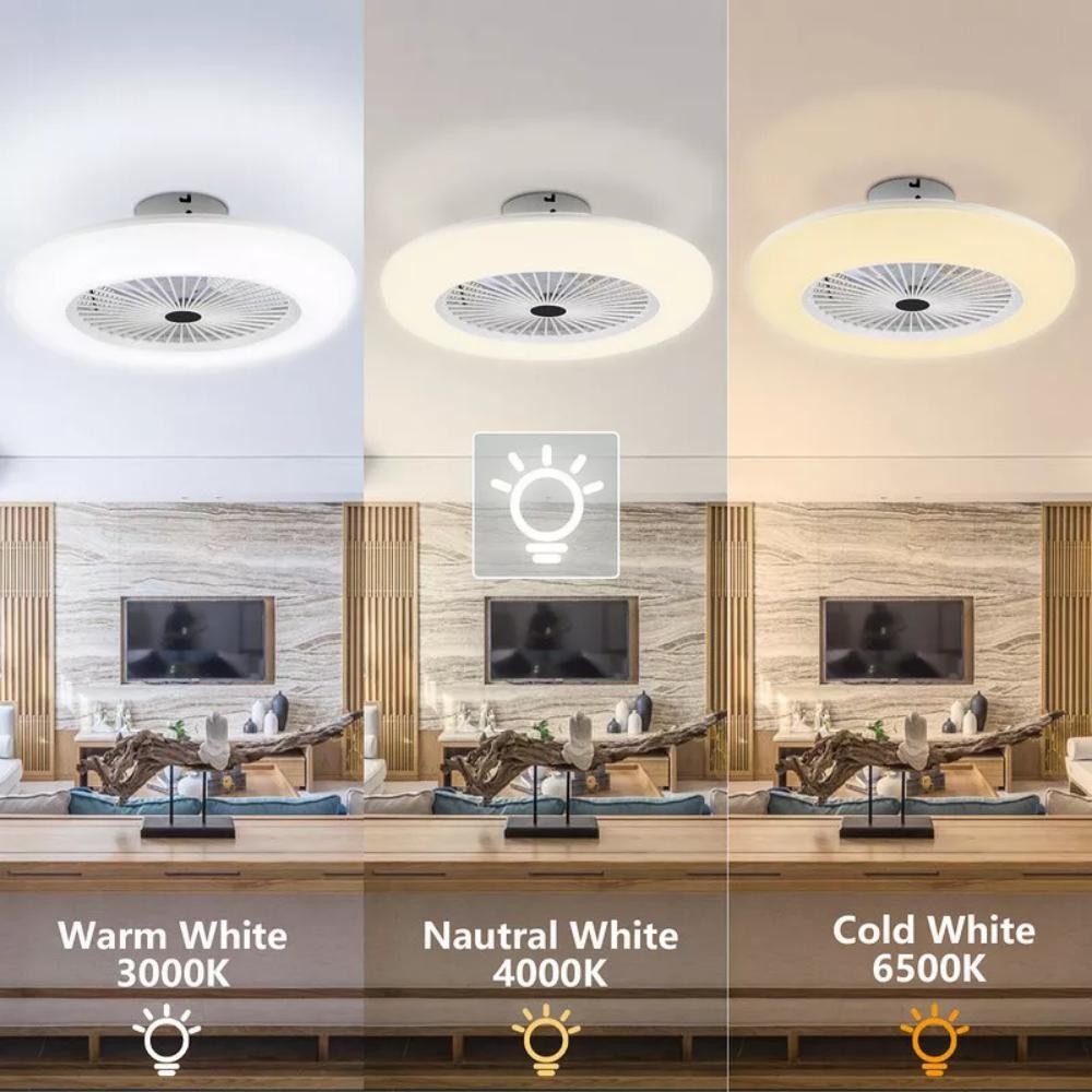 Support Pan European：30W Ceiling Fan With Remote Control Ceiling Lamp Lighting Lamp LED - E27