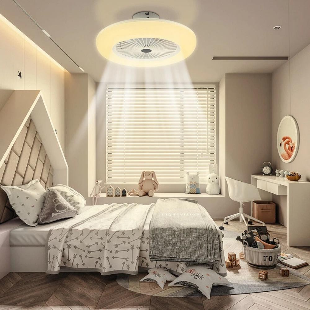 Support Pan European：30W Ceiling Fan With Remote Control Ceiling Lamp Lighting Lamp LED - E27