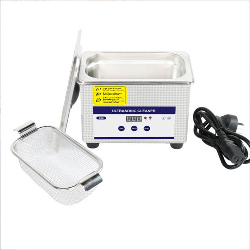 Support Pan European-0.8L Ultrasonic Cleaning Device Ultrasonic Cleaner Stainless Steel Ultrasonic Cleaner