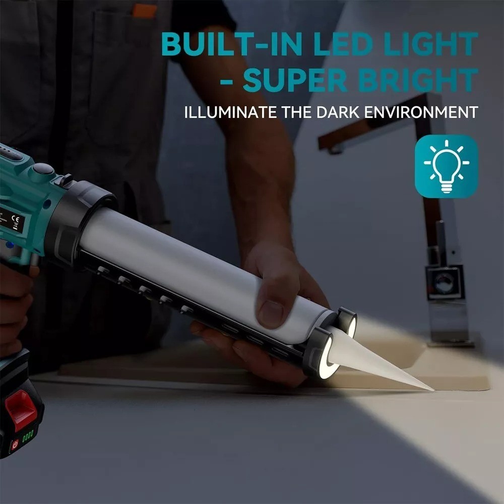 Support Pan European -Electric Cordless Caulking Gun Sealant Glue For  LXT 18V Battery DE