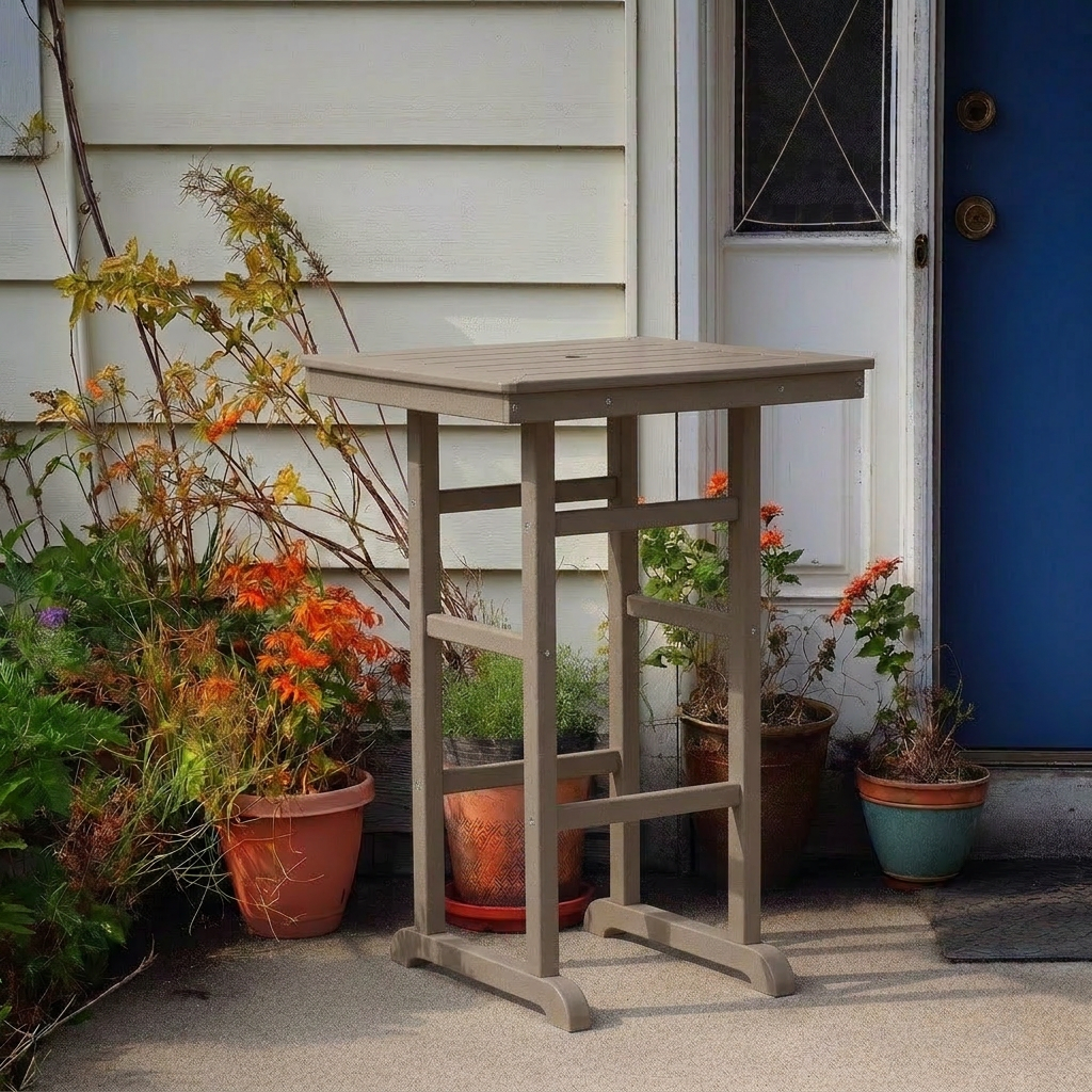 HDPE Square Bar Height Table
