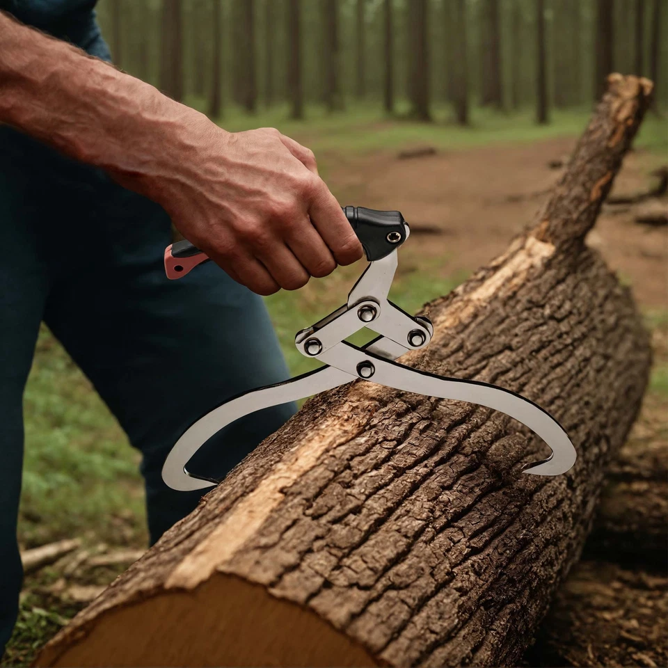 Support Pan European：Hand Clamp 30cm Clamp Wood Gripper Hand Lifting Hook Wood Tong Forged Tong