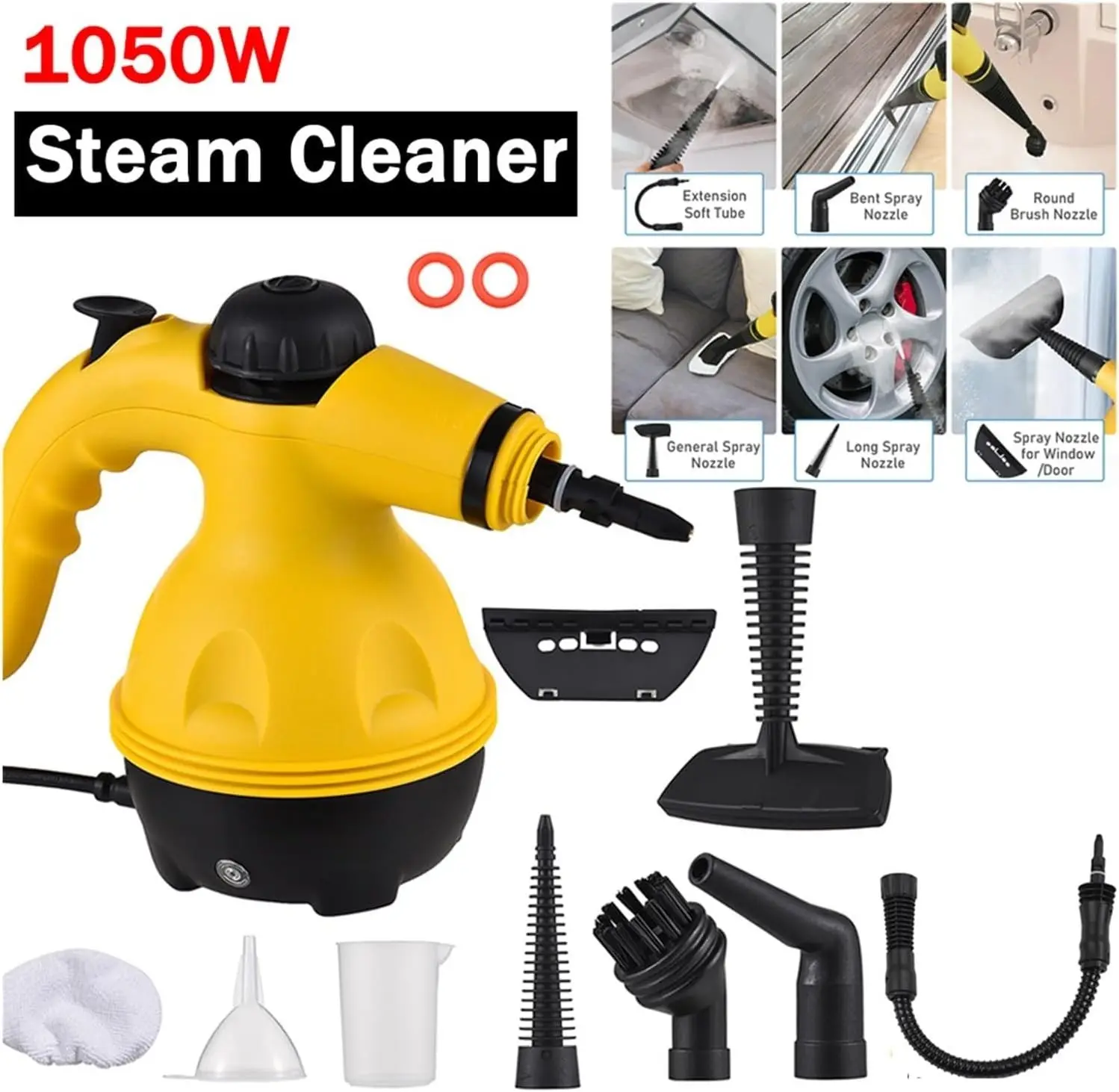 Support Pan European:1050W High Pressure Steam Cleaner