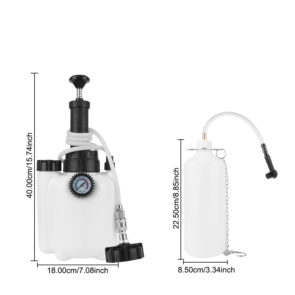 Support Pan European：3L Brake Bleeder Brake Bleeding Device Brake Fluid Capacity