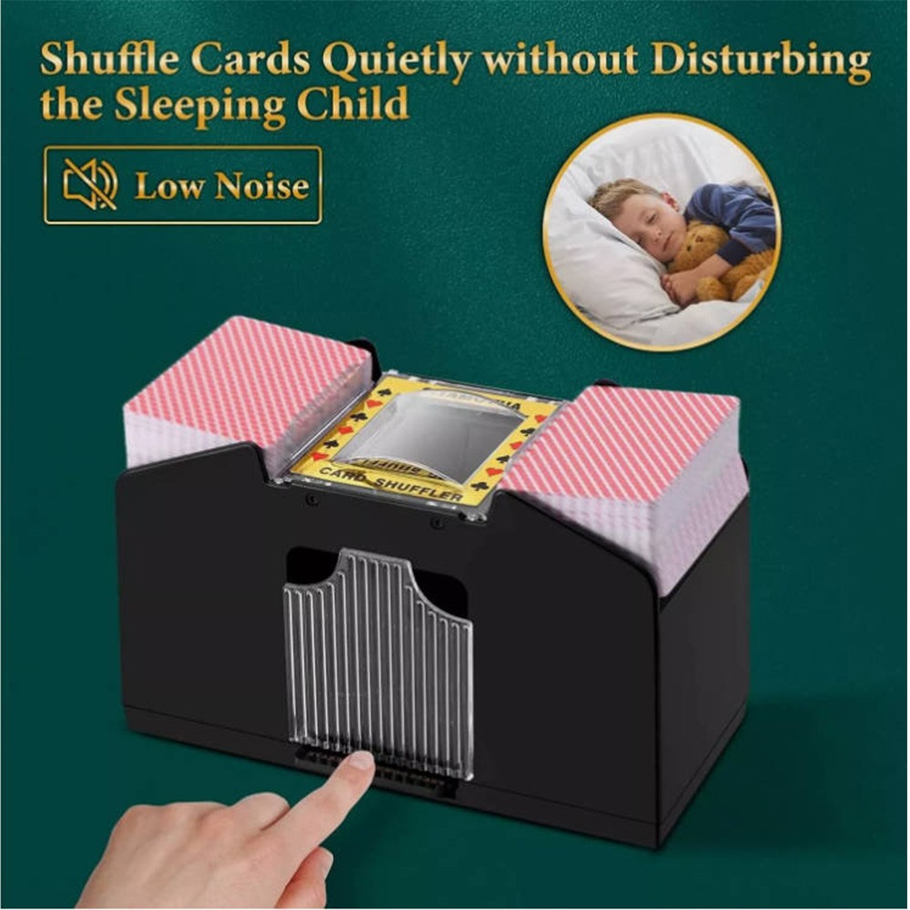 Support Pan European：ELECTRIC CARD SHUFFLER AUTOMATIC POKER CARD SHUFFLING MACHINE FOR 4 DECKS