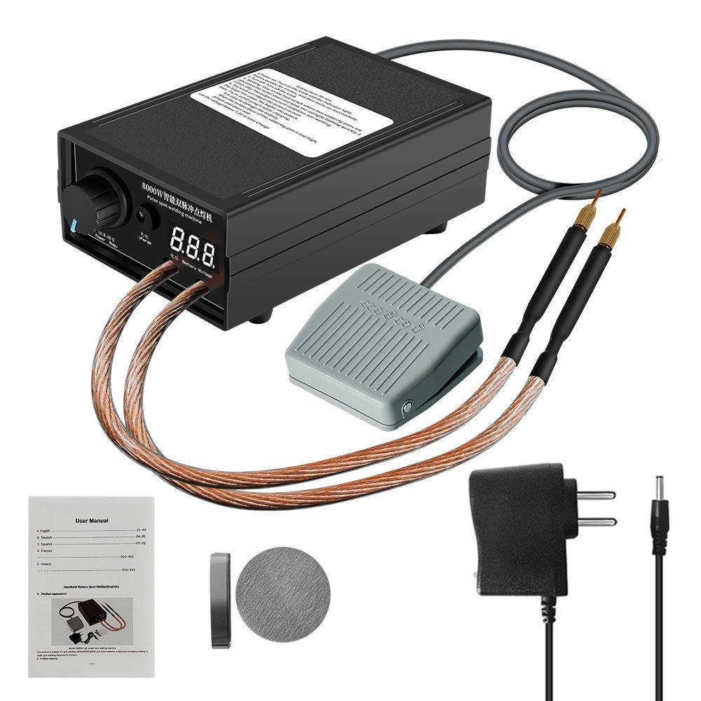 Support Pan European-8000W Spot Welder DIY For 18650 Li-ion Battery Spot Welding Machine Kit