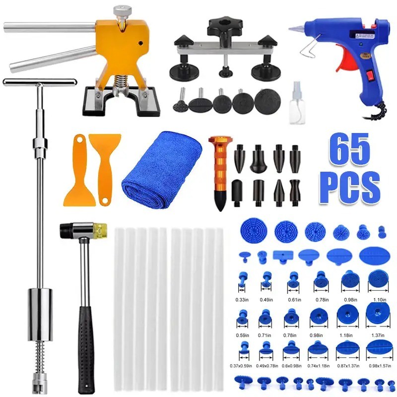 Support Pan European-65PCS DENT PULLER TOOL AUTO DENT REPAIR SET DENT LIFTER DENT REMOVAL TOOL KIT