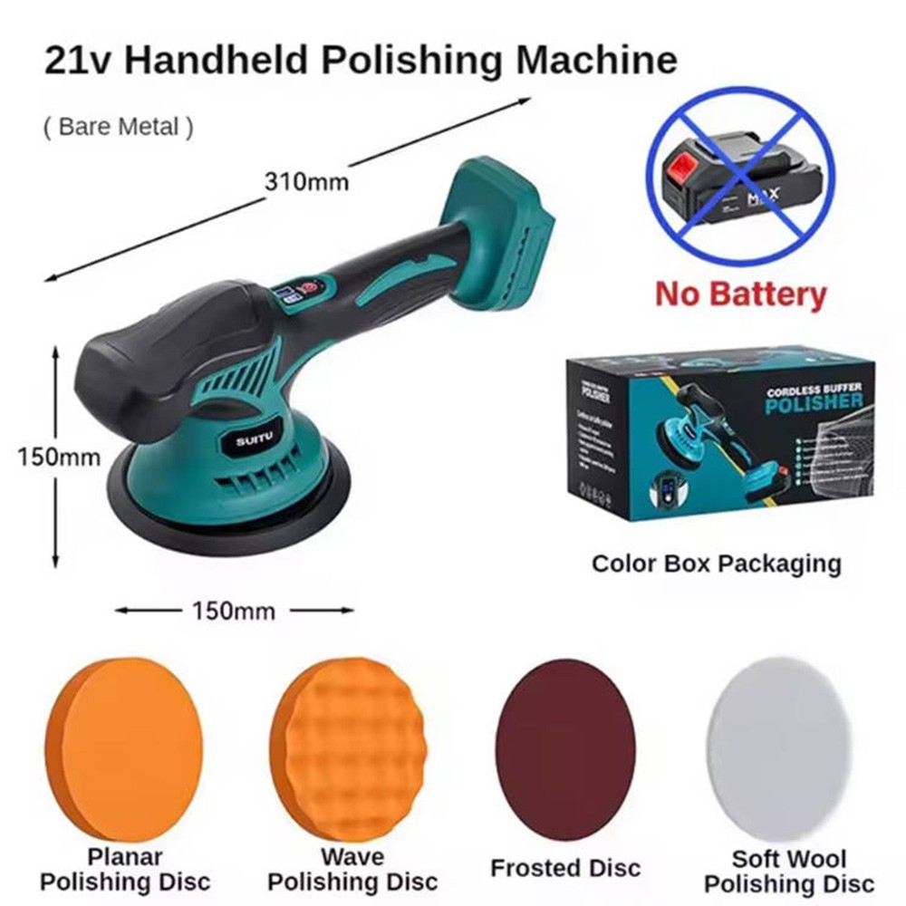 Support Pan European：For Makita 21V ST-6598A Battery Handheld-Handshell Polishing Machine Polisher