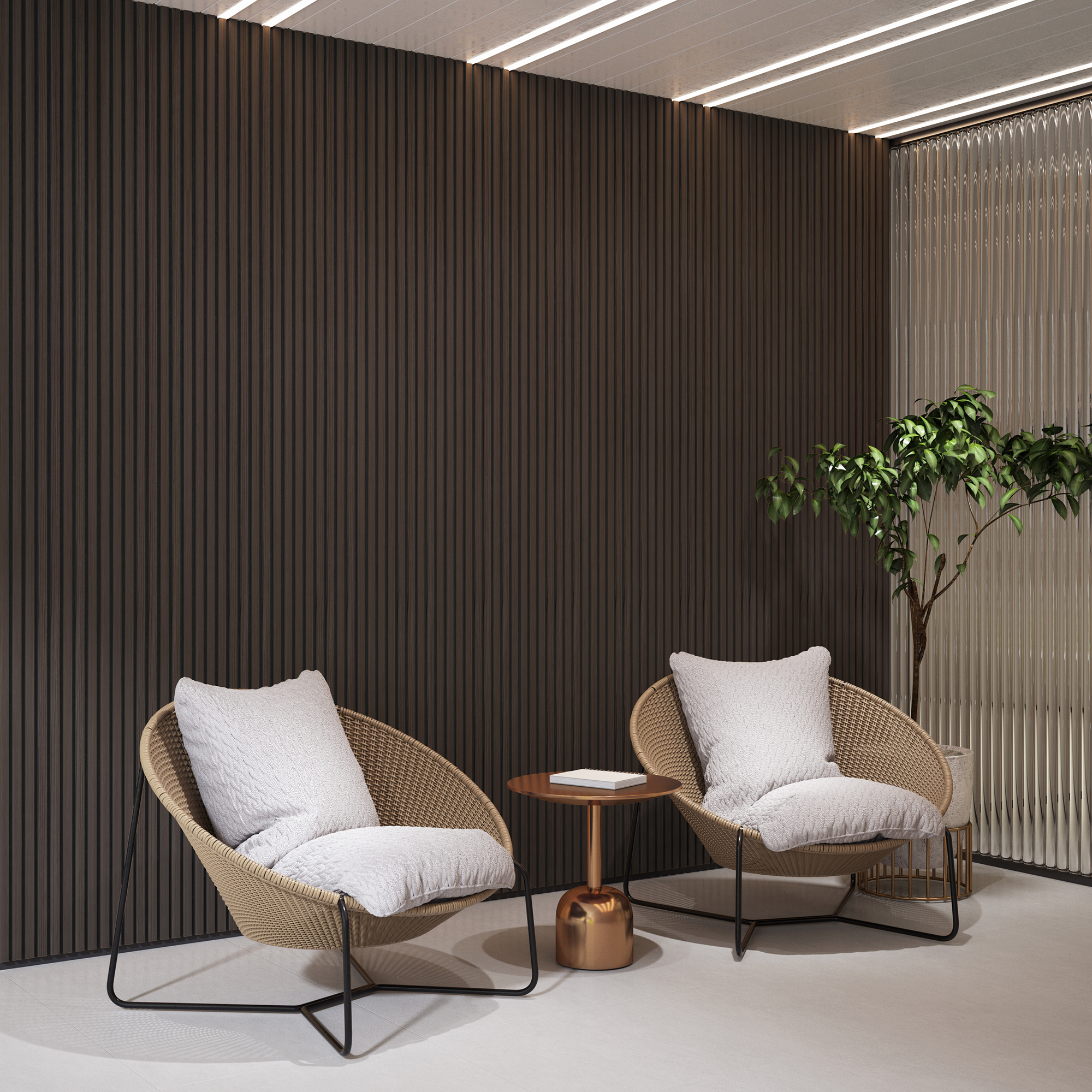 2 Pack Acoustic Solid Wood Wall Panels, 94.49  X 12.6  Soundproof Wall Panels, Wood Slat Wall Panels For Wall Decor