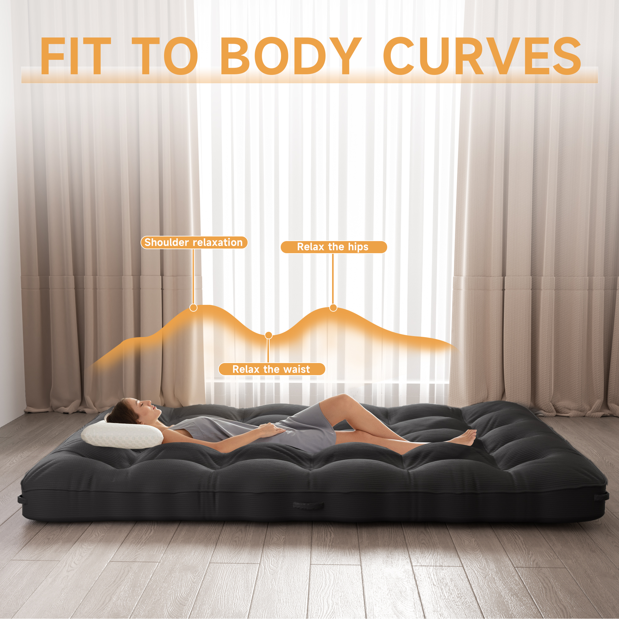 Corduroy Floor Mattress, picture 2 of 4