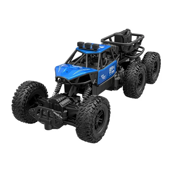 All-terrain Electric Toy Car, Alloy Car, 1-20 Scale Model Car, 2.4GHz R Or C Off-road Car, High-speed Car, With Headlights And Shock Absorption, Birthday Gifts For Kids Over 3 Years Old-blue