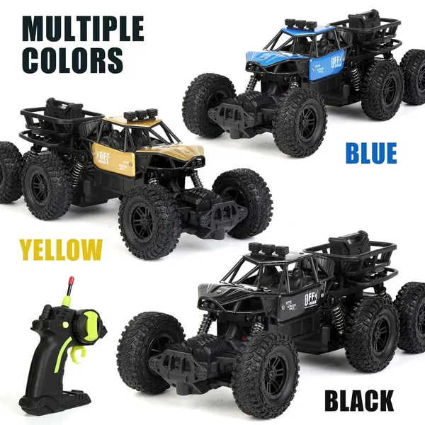 All-terrain Electric Toy Car, Alloy Car, 1-20 Scale Model Car, 2.4GHz R Or C Off-road Car, High-speed Car, With Headlights And Shock Absorption, Birthday Gifts For Kids Over 3 Years Old-yellow