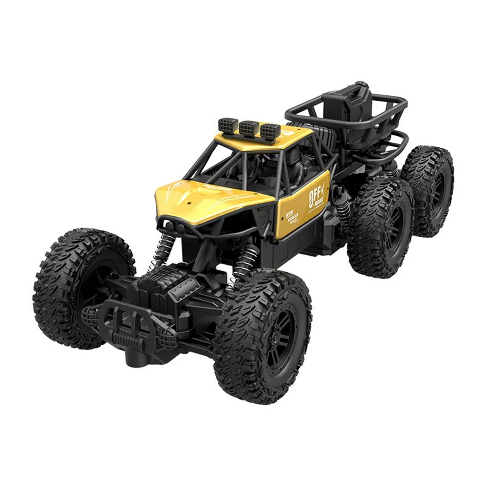 All-terrain Electric Toy Car, Alloy Car, 1-20 Scale Model Car, 2.4GHz R Or C Off-road Car, High-speed Car, With Headlights And Shock Absorption, Birthday Gifts For Kids Over 3 Years Old-yellow