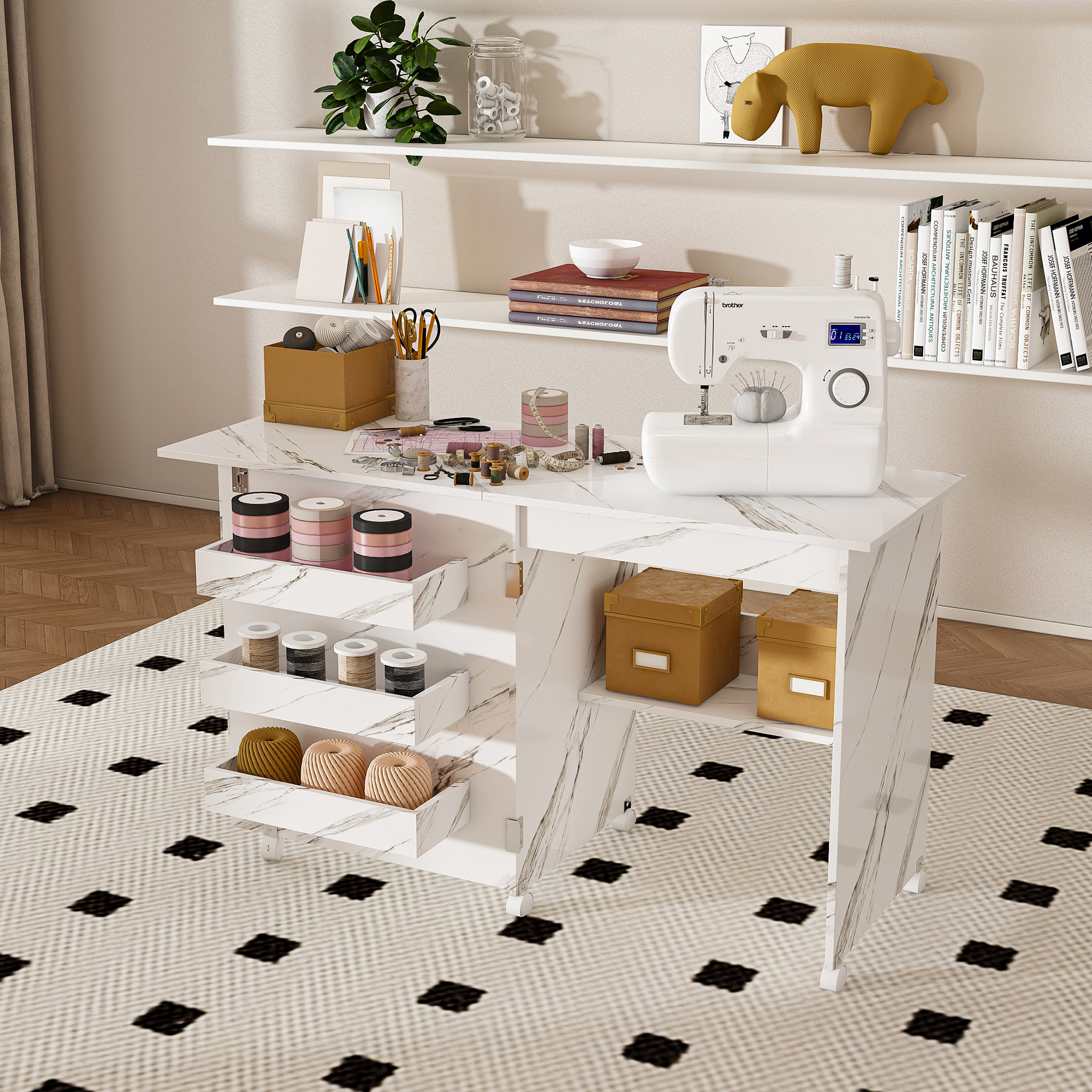 Folding Sewing Table, picture 3 of 4