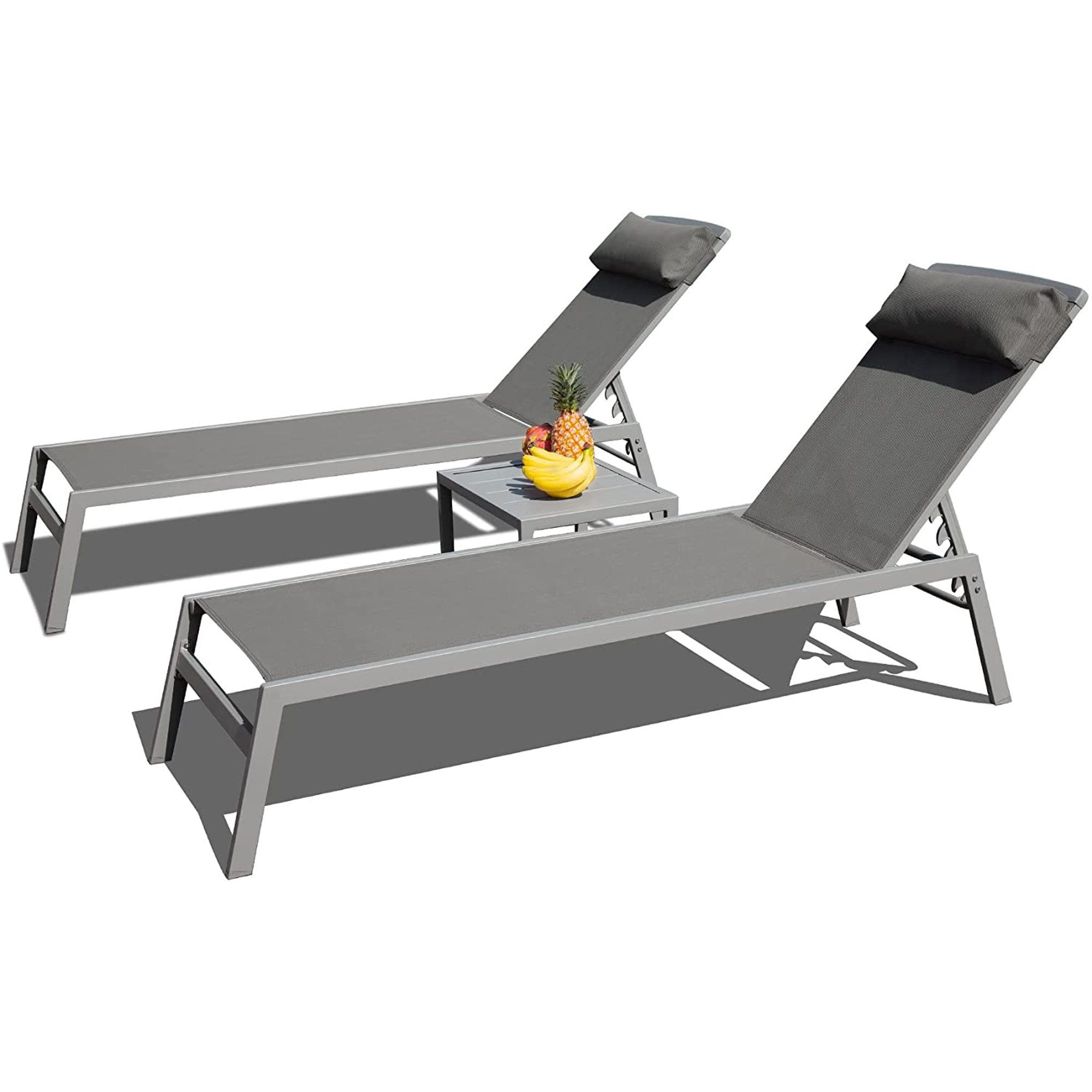 Aluminum Chaise Lounge Set