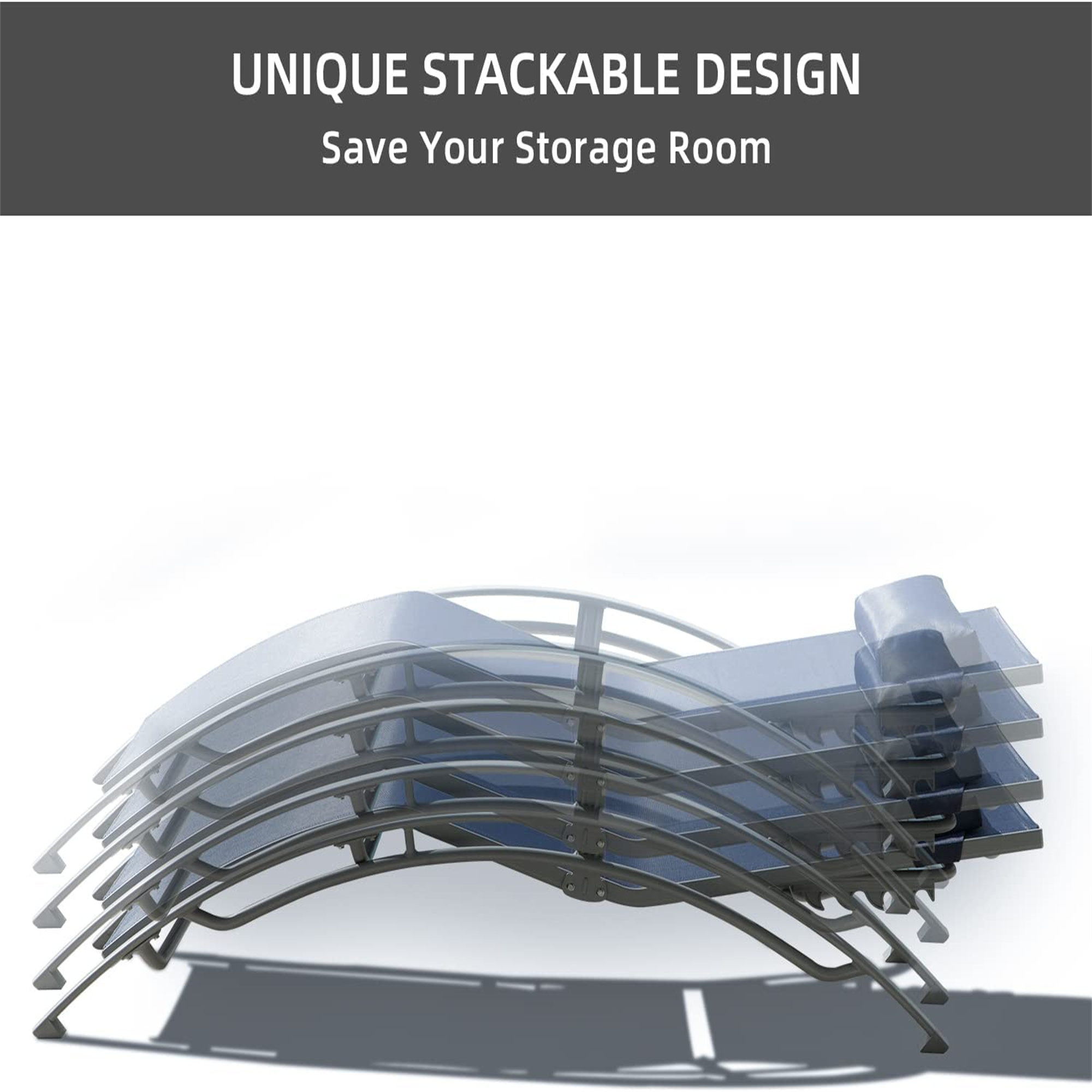 Aluminum Chaise Lounge Set, picture 2 of 4
