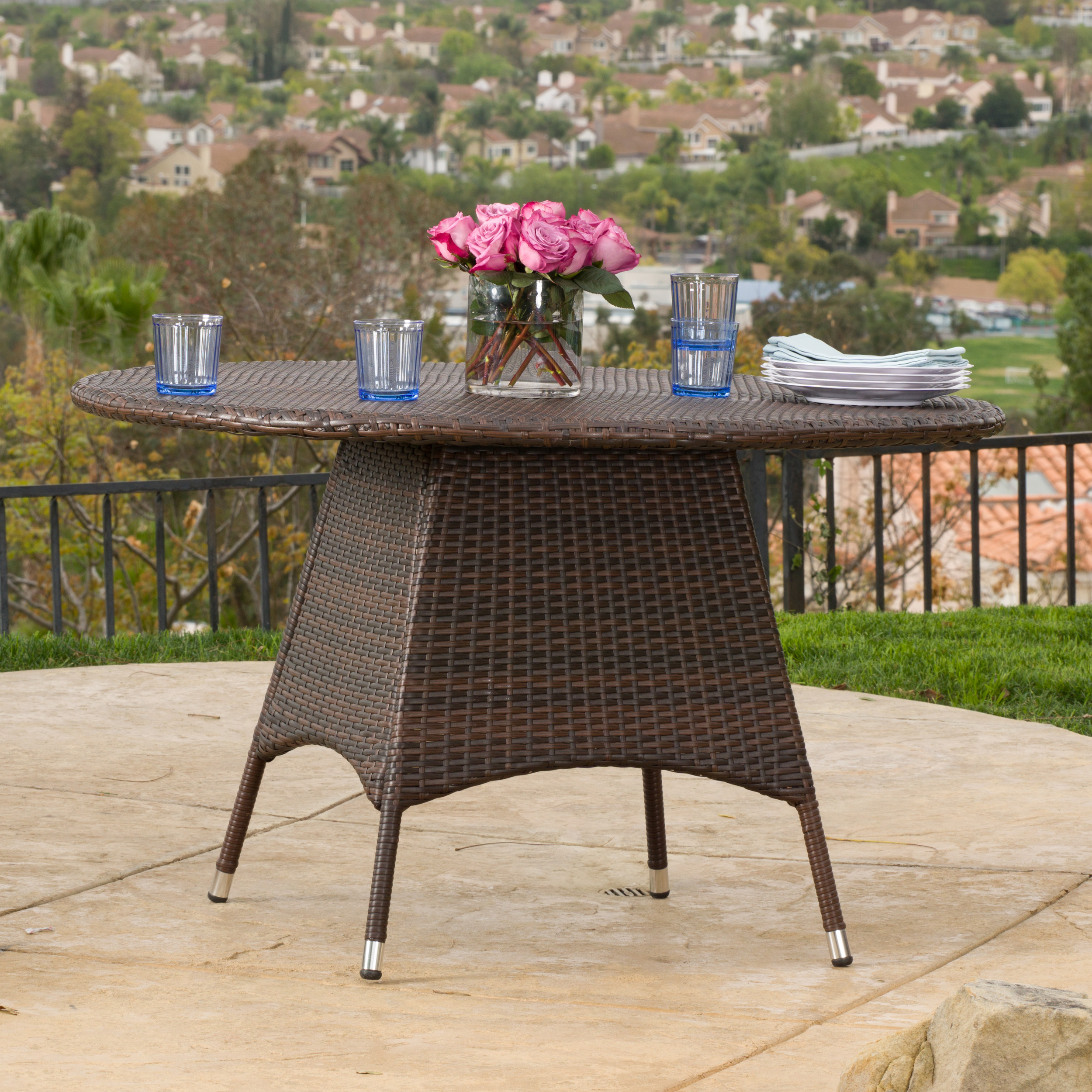 Round Wicker Dining Table, picture 3 of 4