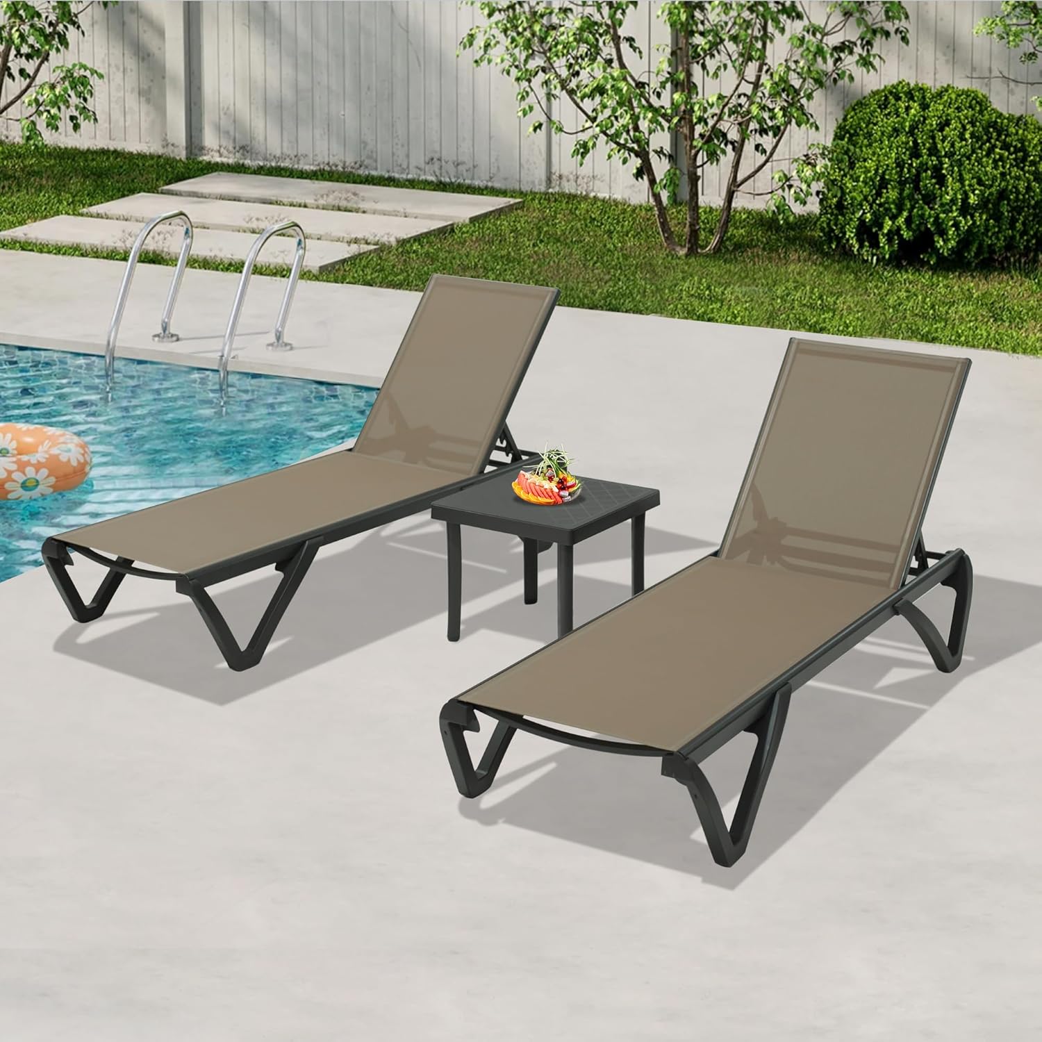 Aluminum Chaise Lounge Set, picture 2 of 4